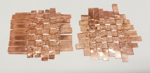 Judy Larson's Make Woven Metal Strips to Use in Your Designs - , Metalwork, Weaving, Wire Weaving, Weaving Wire, woven metal strips